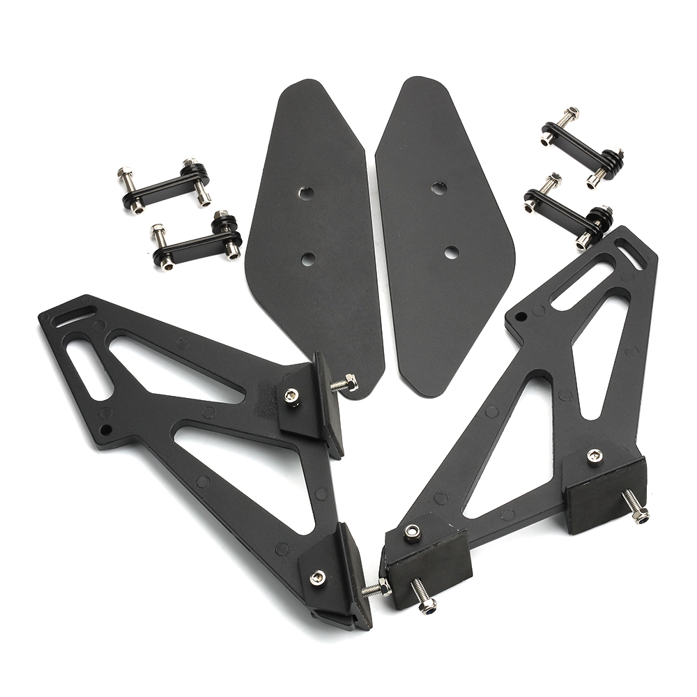 Universal 57" 145cm Black Carbon Fiber GT Car Rear Racing Wing Spoiler