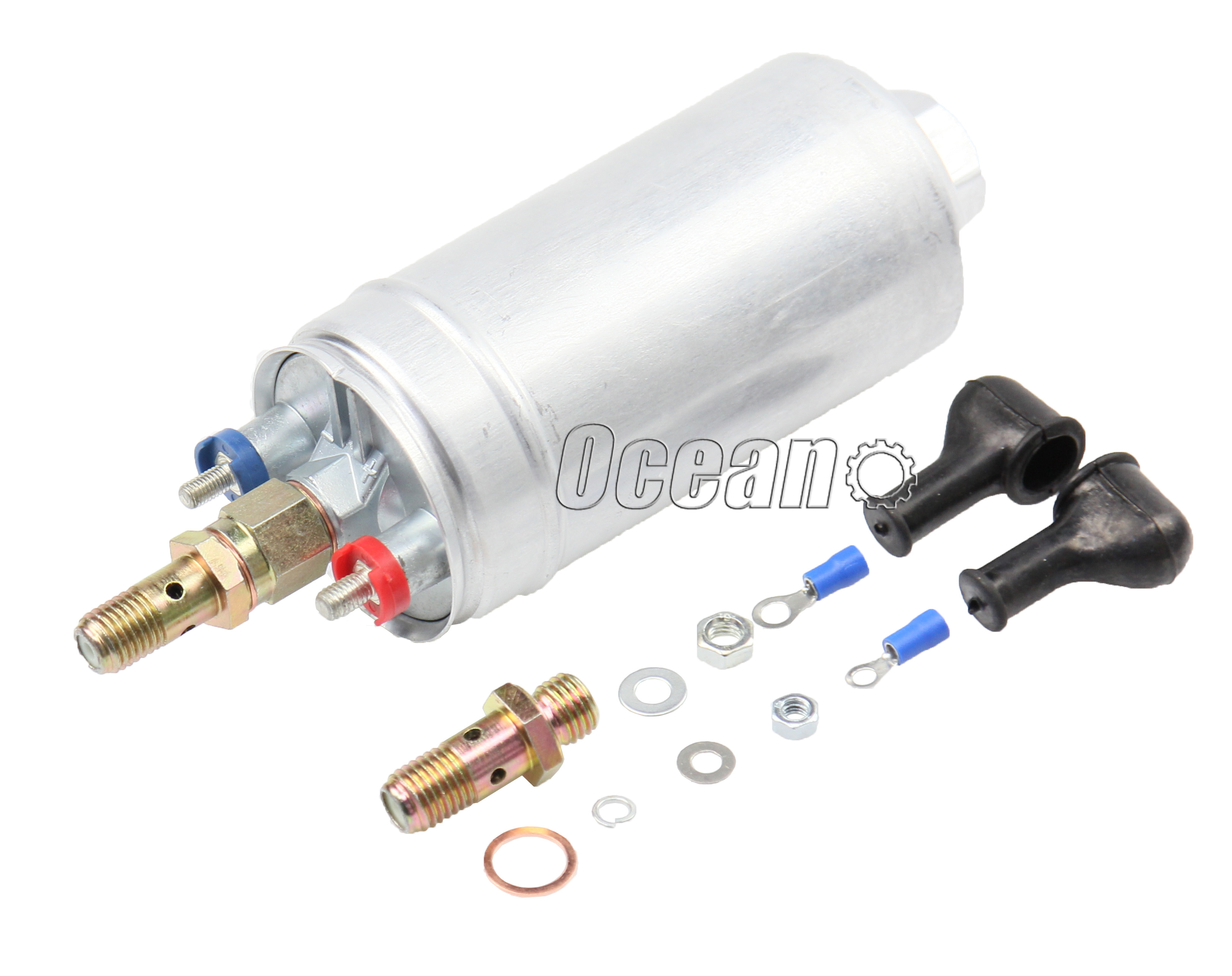 New 300LPH Universal External Inline Fuel Pump Replaces BOSCH