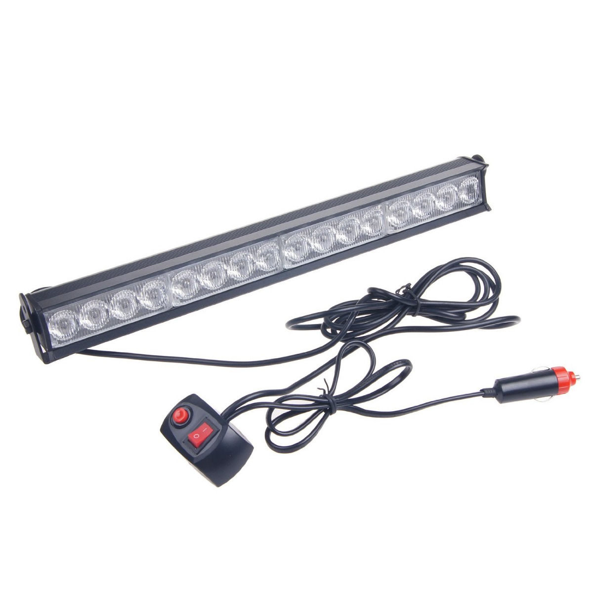 18"16 LED Emergency Warning Traffic Advisor Flash Strobe Light Bar