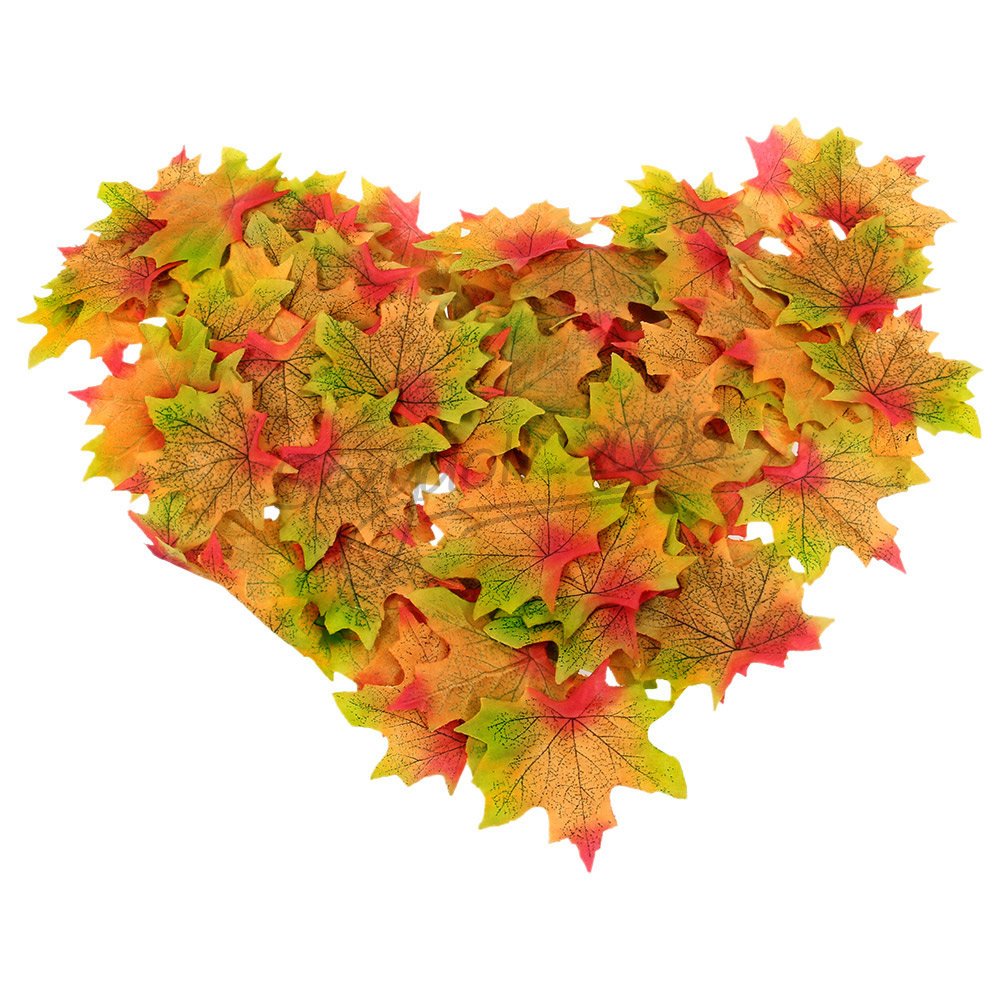 UK Fall Autumn Wedding Artificial Silk Leaves Maples Crafts Favor Party