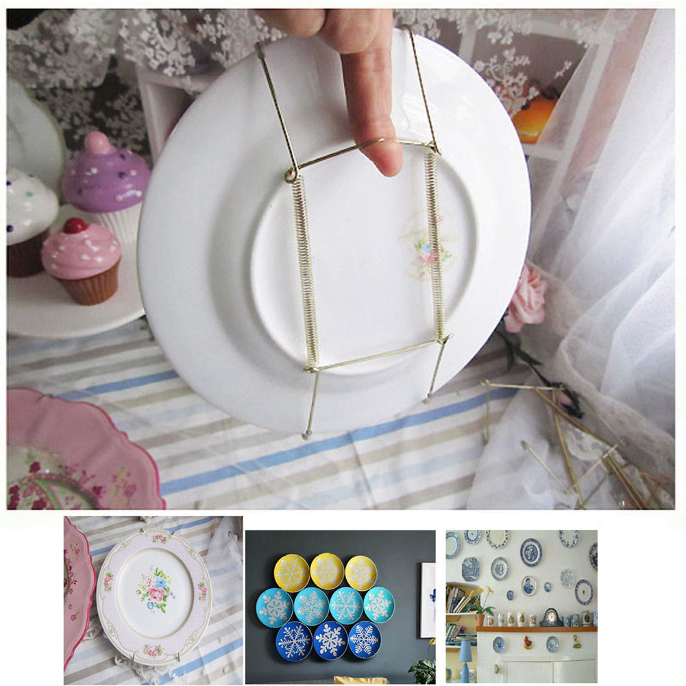 10Pcs 8"14" Plate Hanger Plate Dish Display Plate Hangers for The Wall