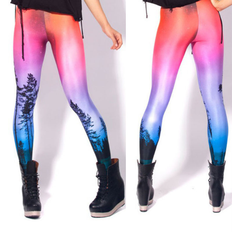 4xl yoga pants Womens S New Leggings Punk Printed Pattern 3D 4XL Ladies