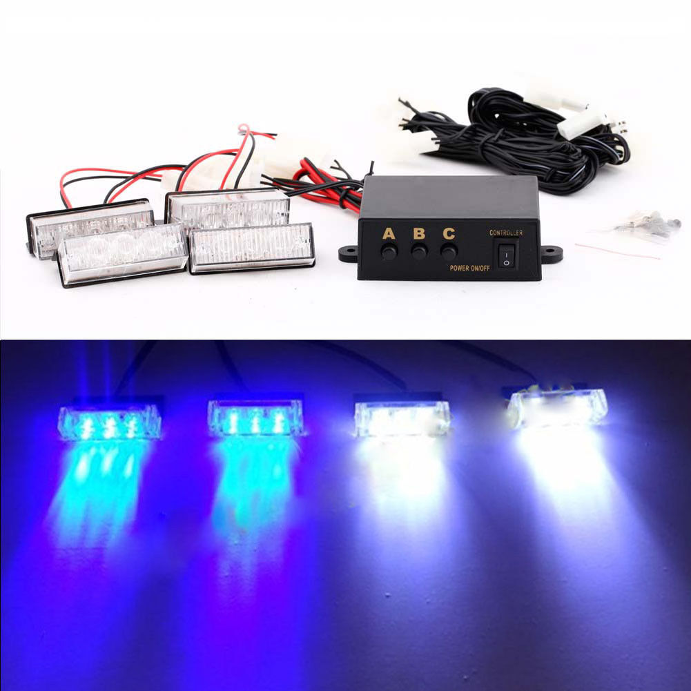 blue emergency grill lights