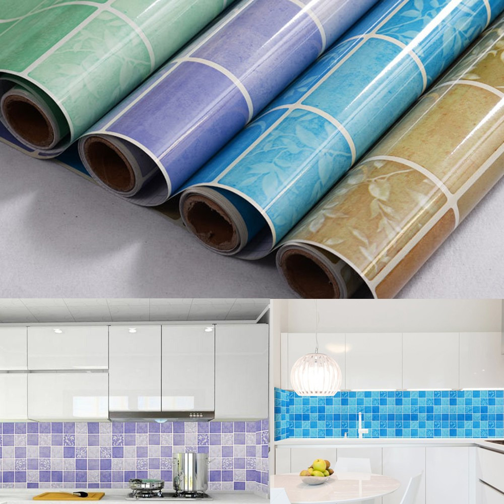 yazi Selfadhesive Wallpaper Aluminum Foil Contact Paper Wall