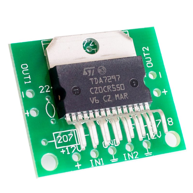 Microphone Amp 15 W Stereo Aduio Amplifier Board MP3 Decoder 12V TDA7297 15W