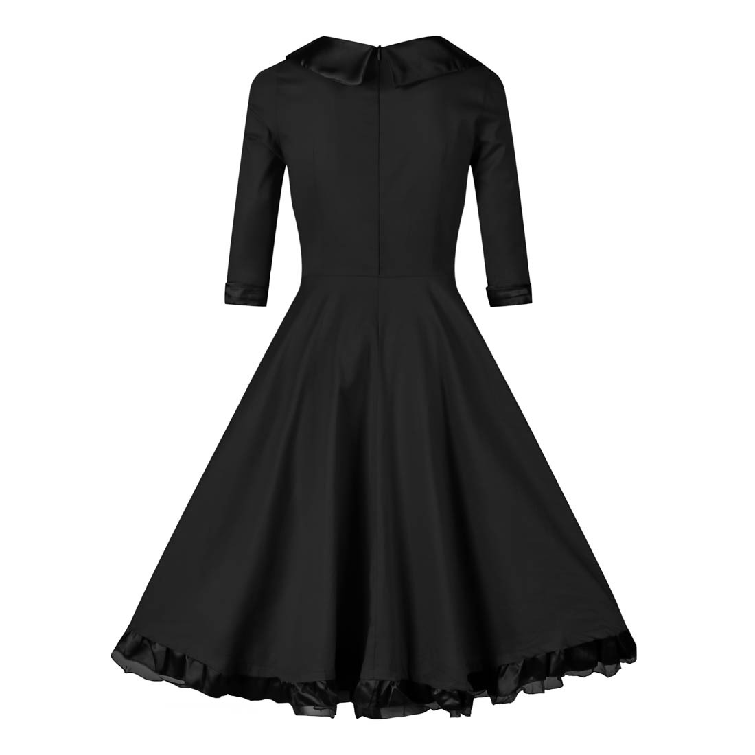 1950s Audrey Hepburn Style Swing Dress With Pillbox Hat
