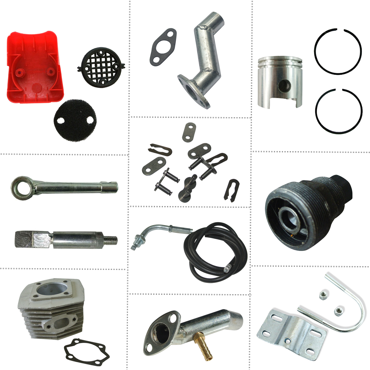 80cc Gasket Kit Set Fit for Motorized Bicycle Push Bike Motor Engine