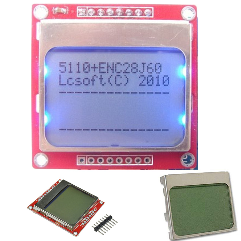 84*48 LCD Display Module White Backlight LCD PCB for Nokia 5110 Arduino A2TF