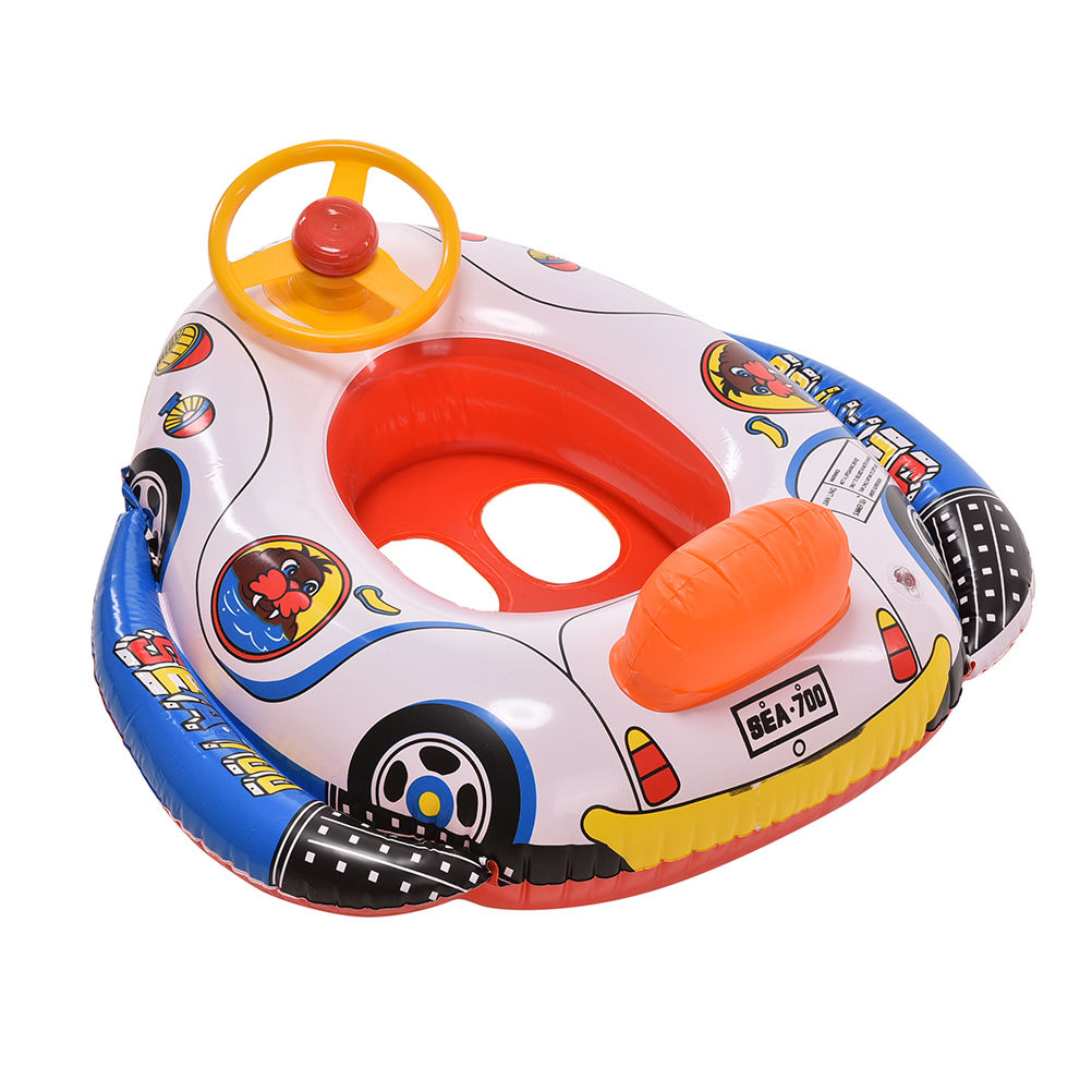 Baby Kids Swimming Ring Seat Boat Ring Inflatable Swim Aid ...