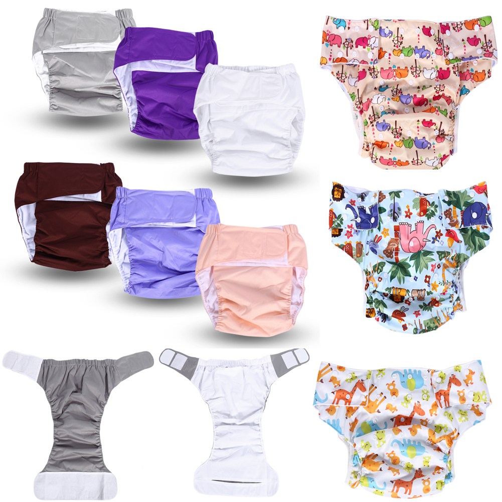 3 Types New Unisex Washable Reusable Adult Diaper Breathable