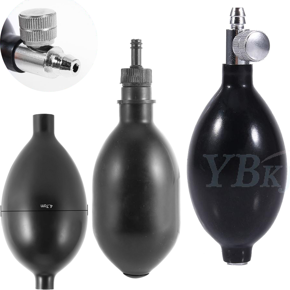 Black Manual Inflation Blood Pressure Latex Rubber Bulb Ball Air Neck