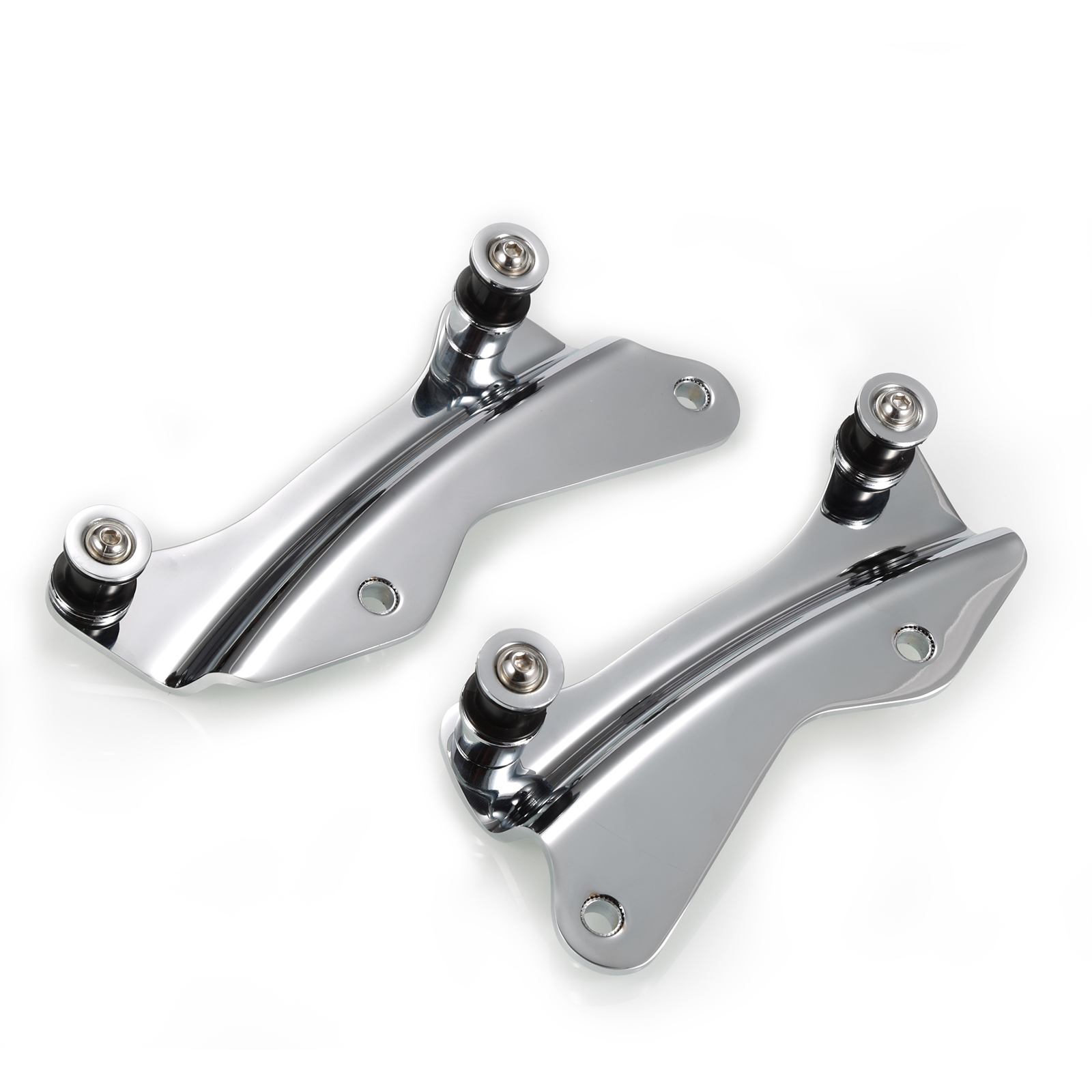 Chrome 4Point Docking Hardware Kit Set For Harley Davidson Road King