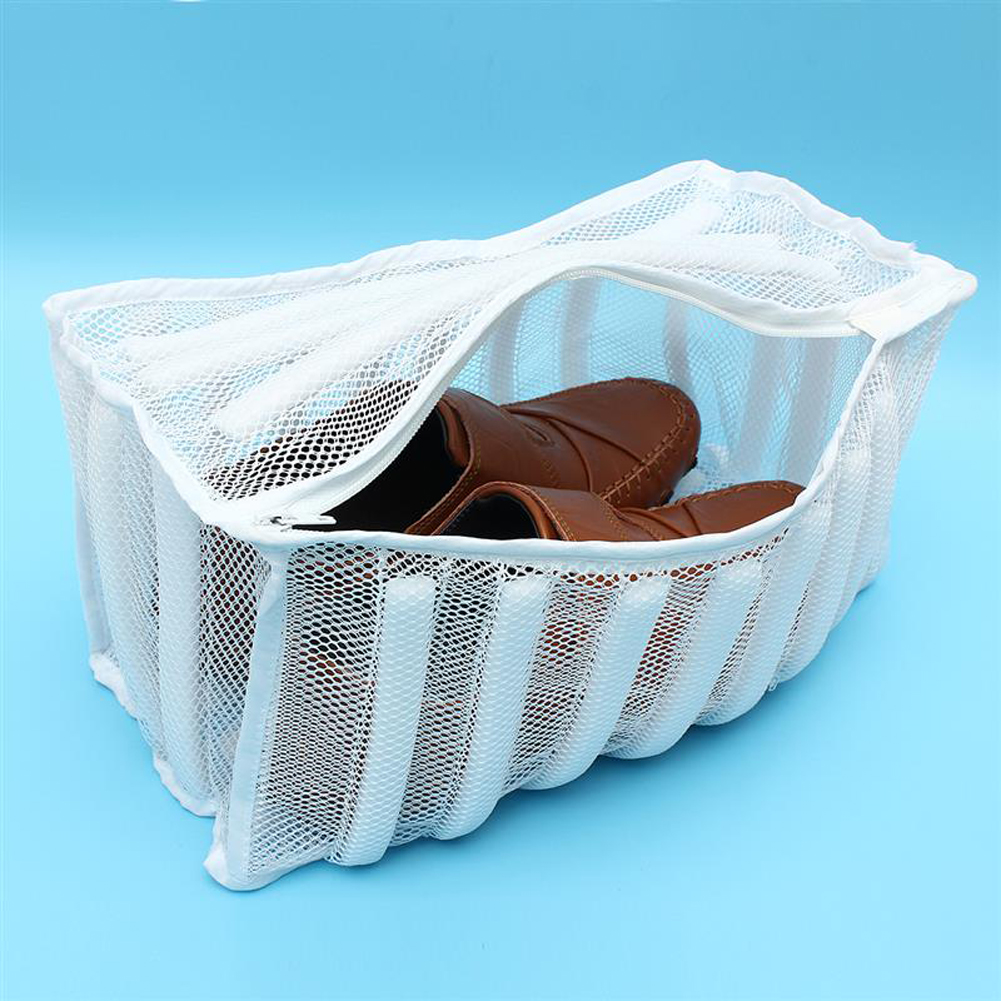 Laundry Footwear Sneaker Washer Dryer White Mesh Wash Bag Shoe Lingerie