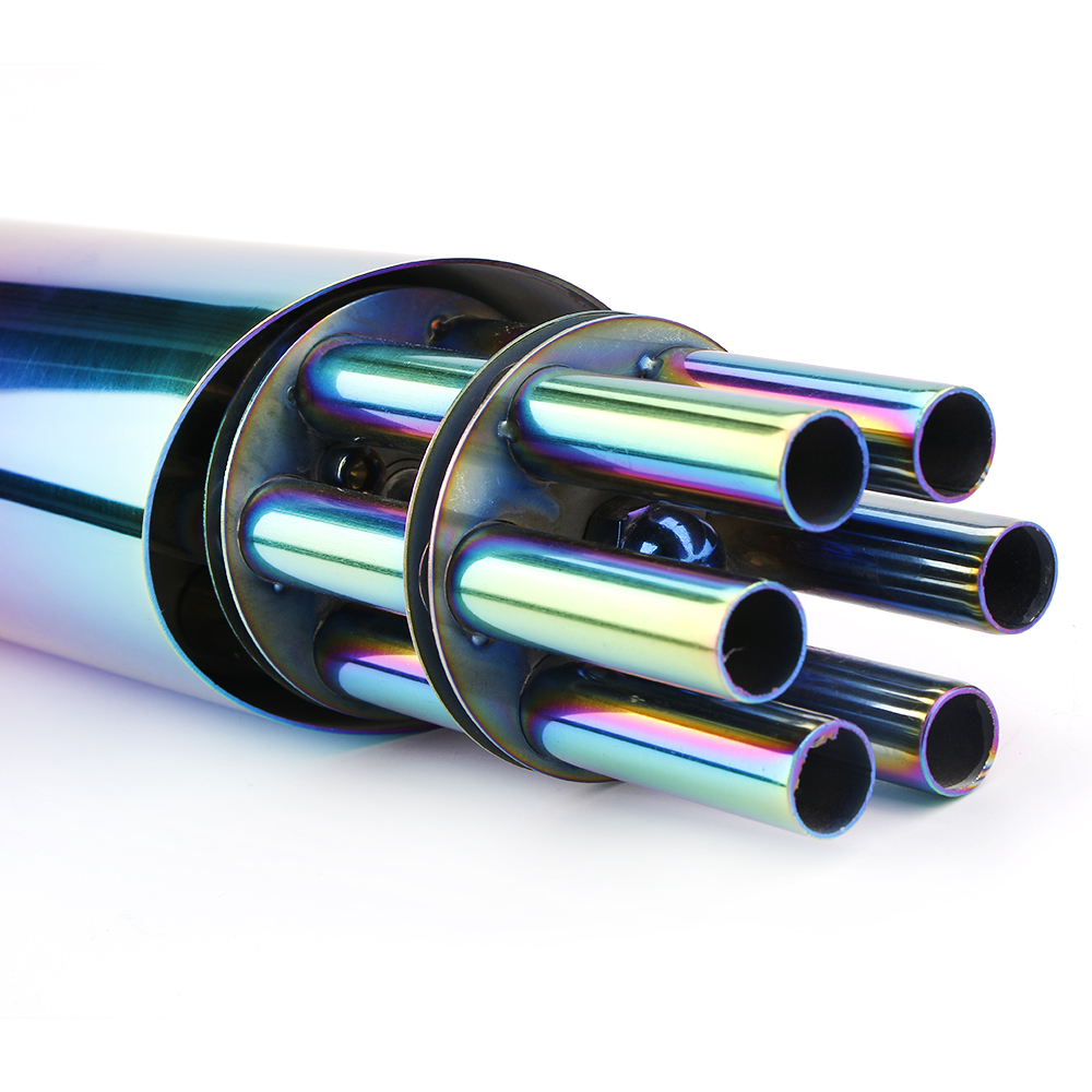 Motorcycle Rotating Gatling Gun Exhaust Muffler Vent Pipe Scooter For Harley ATV eBay