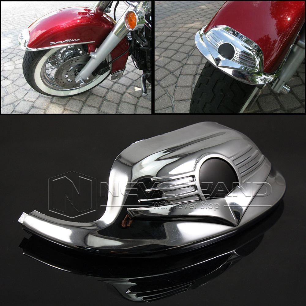 For Harley FLHR Road King FLSTC Chrome Classic Front Fender Mudguard Tip Trim eBay