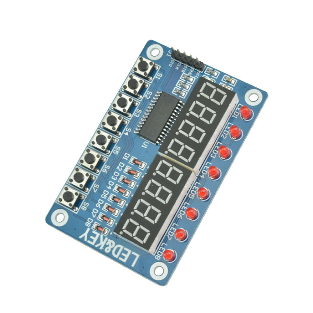 Tm1638 arduino. Tm1638 display. Дисплей 4 битовый. Lc74hc595 8 bit led digital display. Дисплейный модуль.