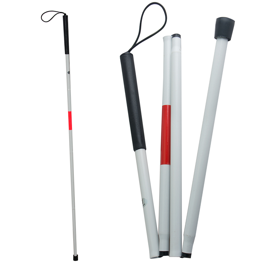 Mobility Folding Cane For the Blind White Cane Superior Tactile