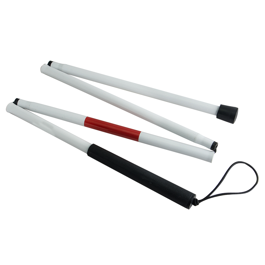 Mobility Folding Cane For the Blind White Cane Superior Tactile