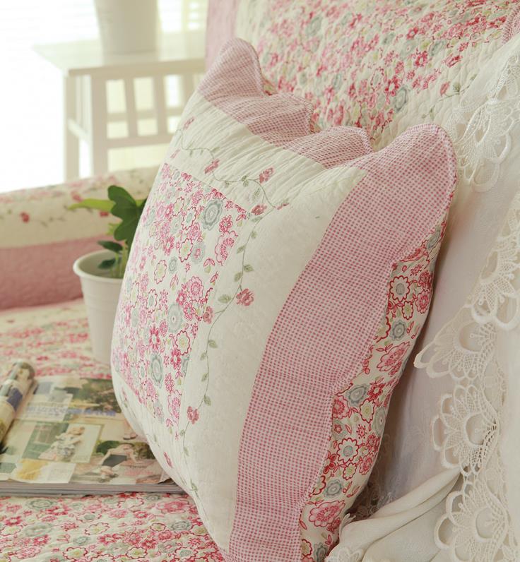 Shabby Chic French Country Cottage Floral Sofa Throw Pillow Cushion