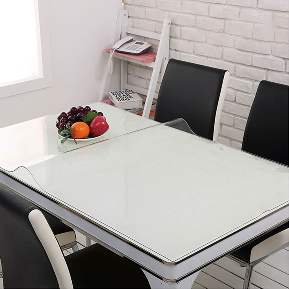 yazi PVC Clear Tablecloth Waterproof Table Protector Kitchen Dining Room Decor eBay