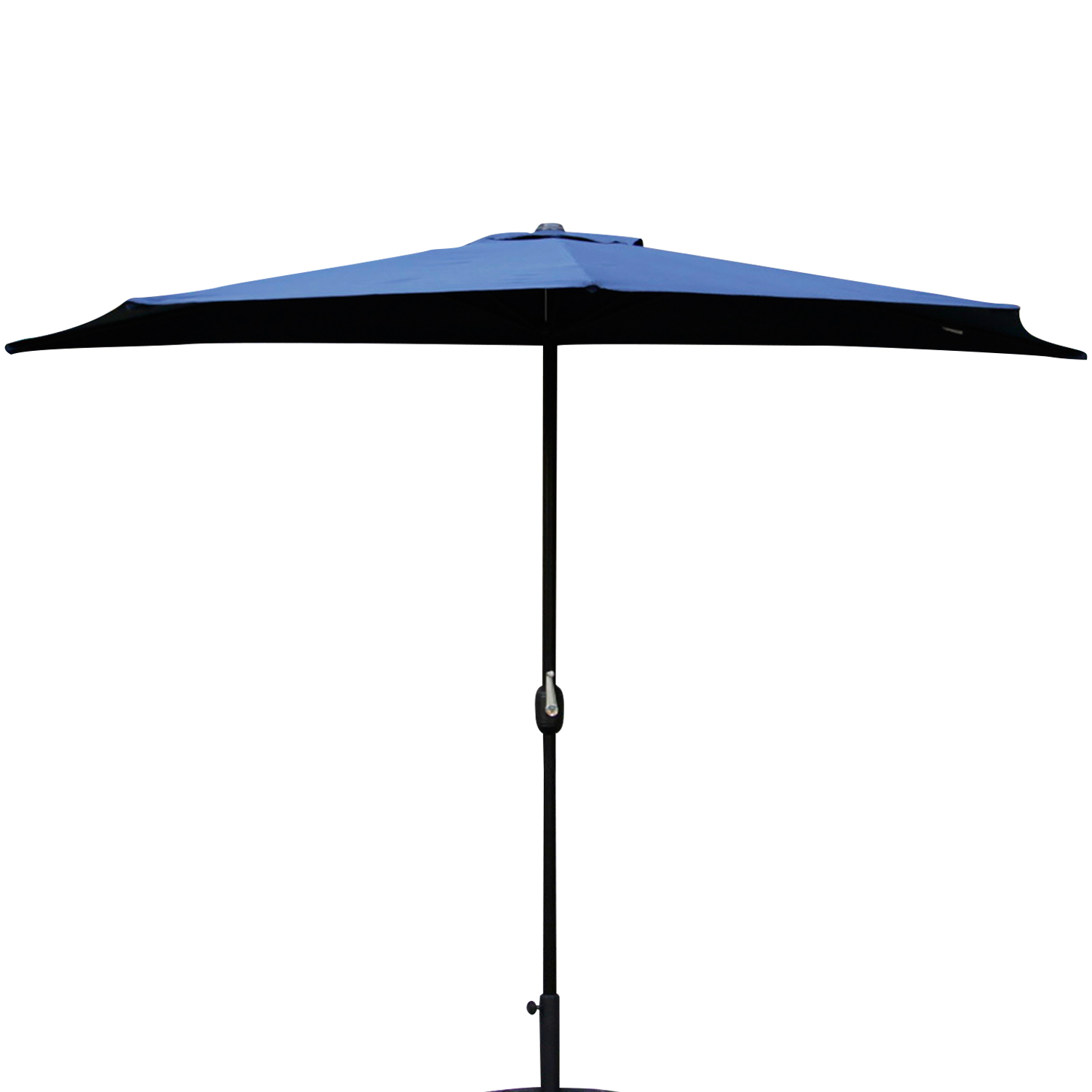 10' Ft Half Round Outdoor Patio Umbrella Wall Corner Yard Crank