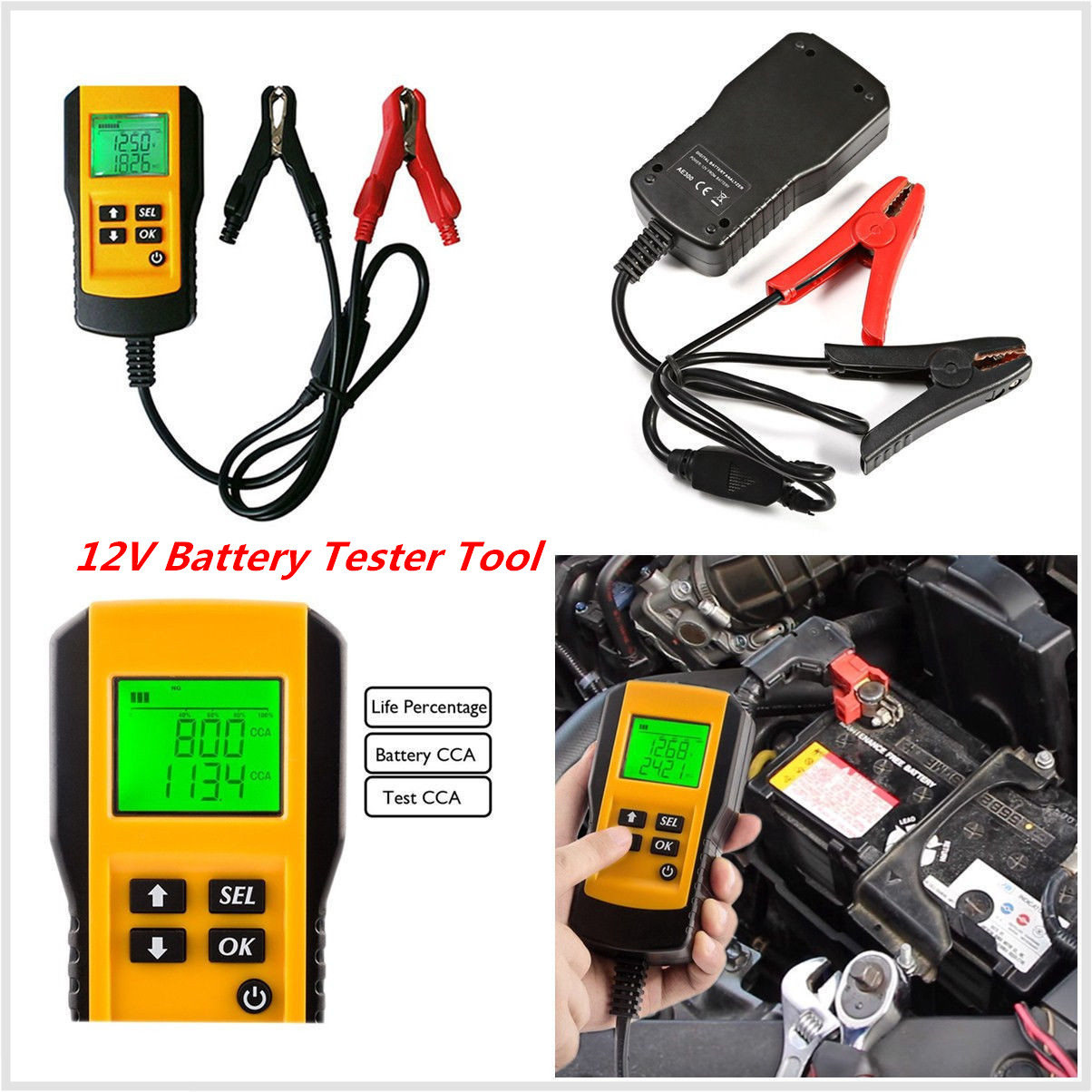 Car Automotive Tester Load Analyzer Digital LCD 12V 