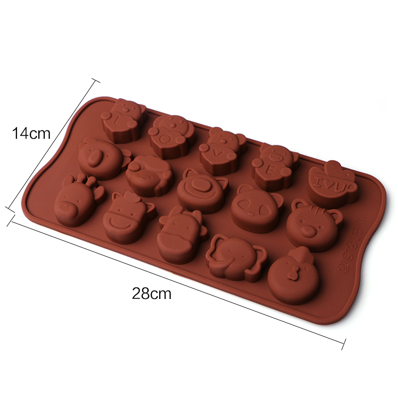 Catoon Animal Silicone Cake Decorating Mould Candy Cookies ...