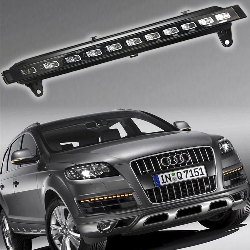 For Audi Q7 0709 Daytime Running Lights LED DRL Fog Lights Turn Signal