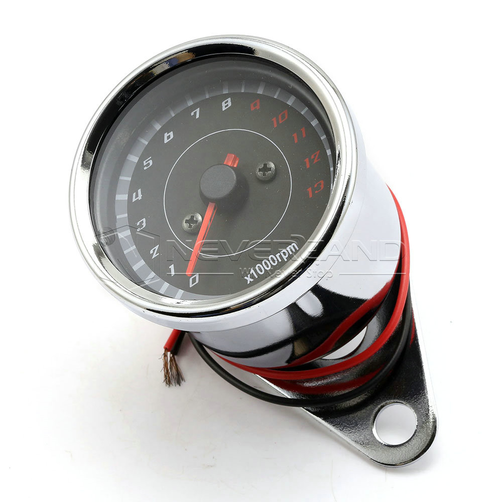 Universal Speedometer LED Tachometer Gauge 013000 RPM For Harley