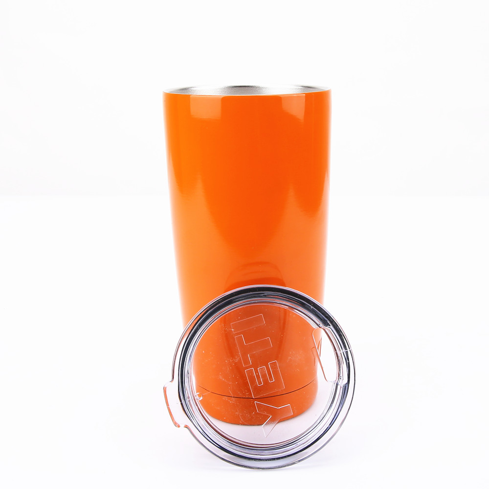 NEW Orange YETI 20oz Stainless Rambler Tumbler insulated cups eBay