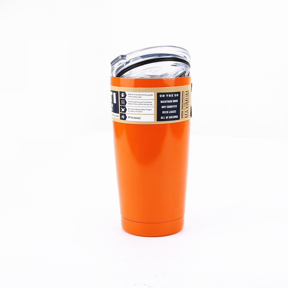 NEW Orange YETI 20oz Stainless Rambler Tumbler insulated cups eBay