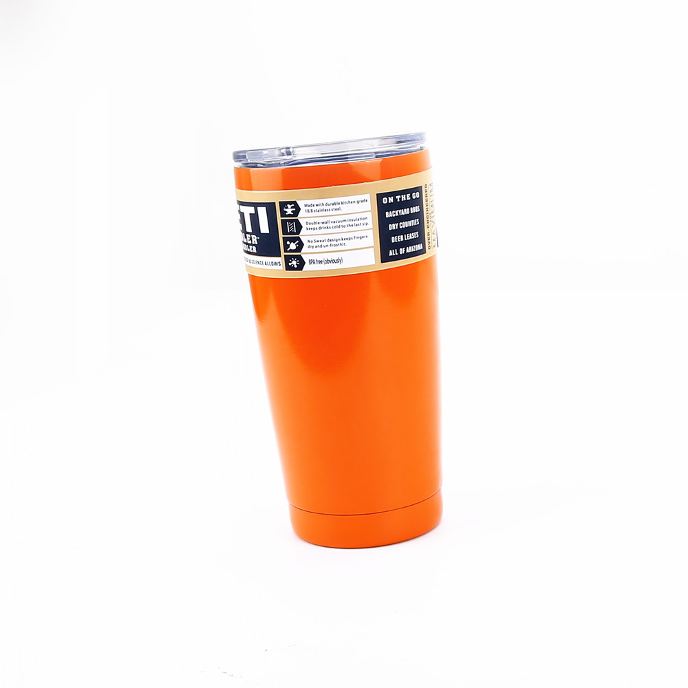 NEW Orange YETI 20oz Stainless Rambler Tumbler insulated cups eBay