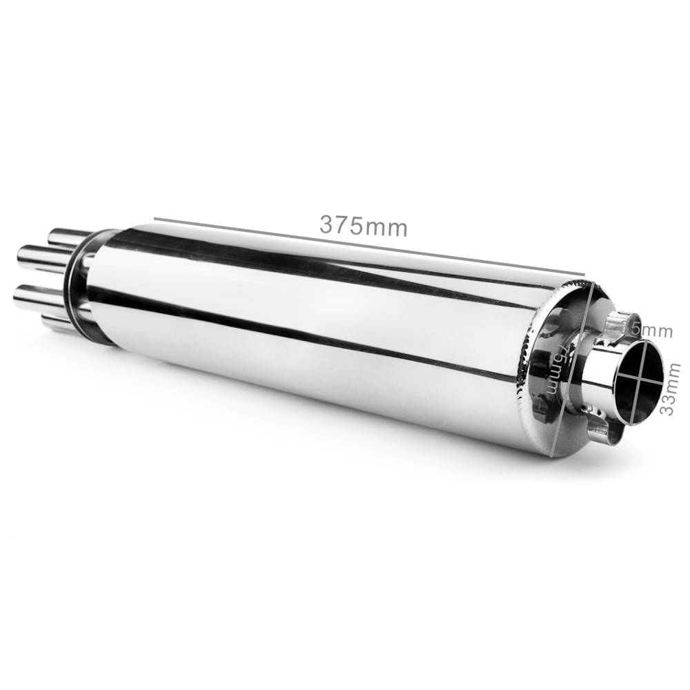 Universal Motorcycle Exhaust Pipe Rotating Gatling Gun Muffler Vent