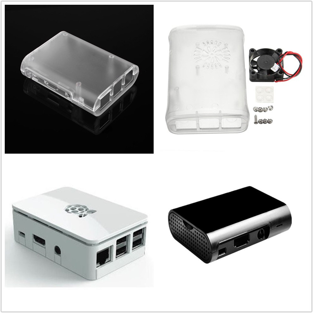 V1 5PCS Black ABS Protective Enclosure Case Box For Computer Raspberry Pi 2 B//B