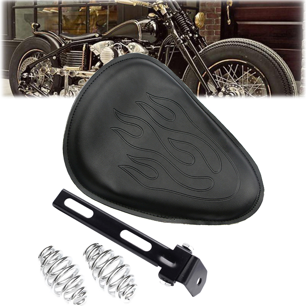 Motorcycle single spring seat