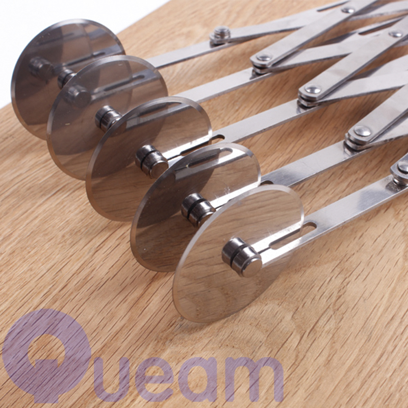 Pizza Multi Roller Wheel Cutter Slicer Blade Knife Pastry Handle