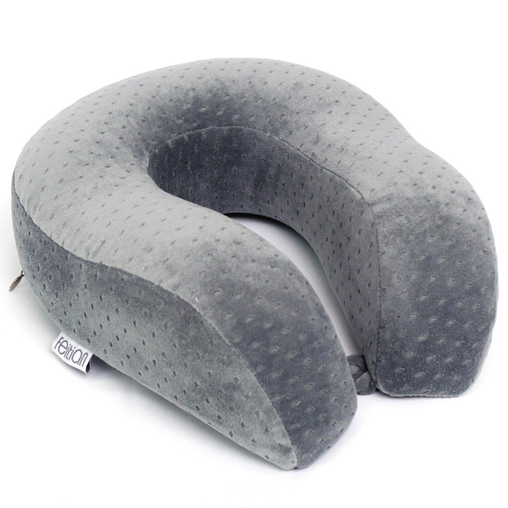 Memory Foam U Shape Soft Velvet Travel Pillow Neck memory foam u shape soft velvet travel pillow neck
