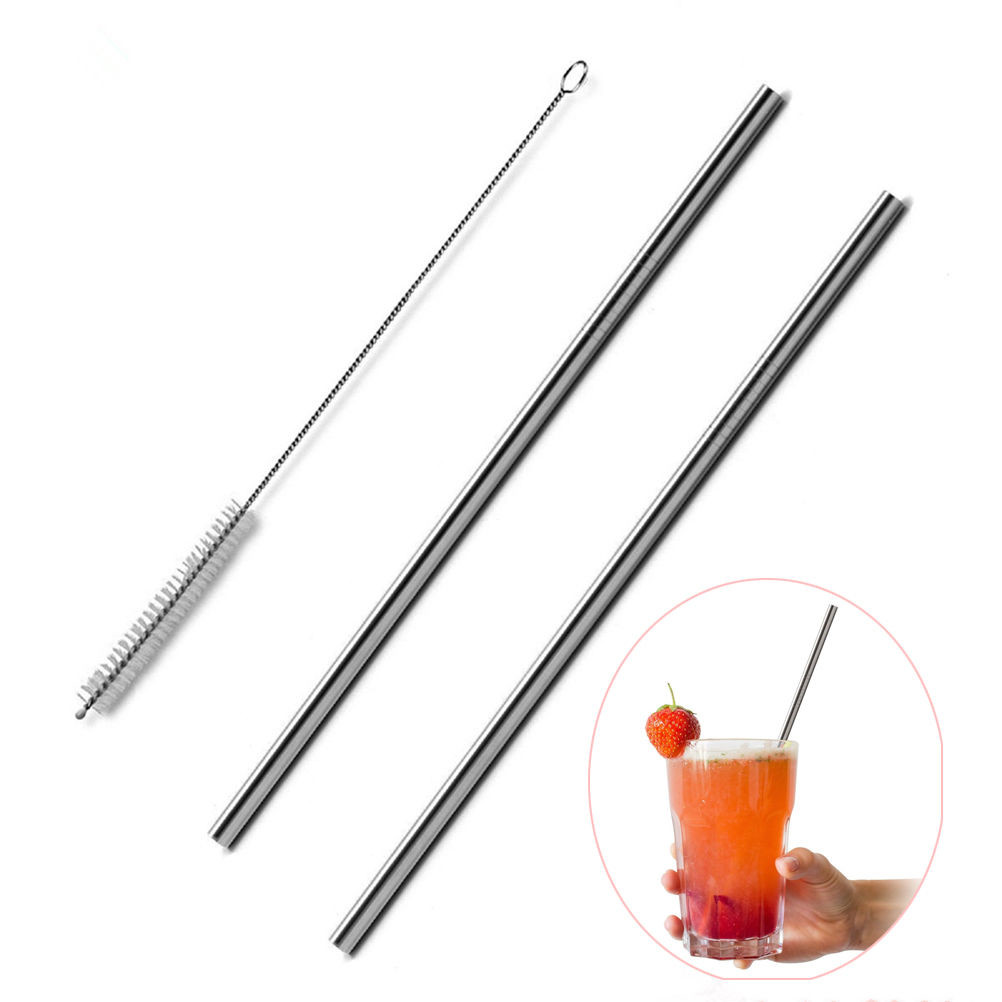 Long Reusable Stainless Steel Drinking Straws Metal for 20oz 30 Oz Yeti