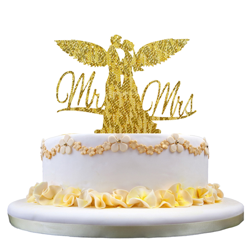 Cake Topper Wedding Mr Mrs Bride Groom Anniversary Party ...