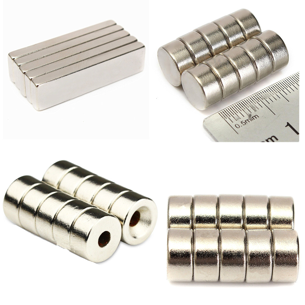 10PCS 10 x 5mm Strong Round Cylinder Rare Earth Neodymium Magnets Magnet N52 MF