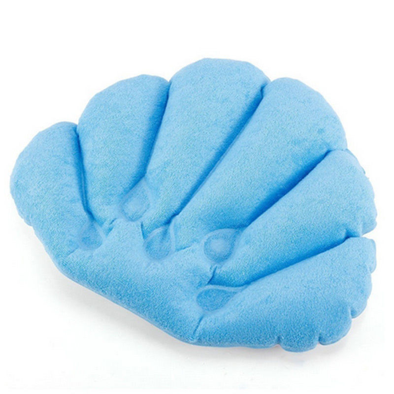 Bathroom Inflatable Bath Pillow Head Back Neck Cushion Bathtub Rest