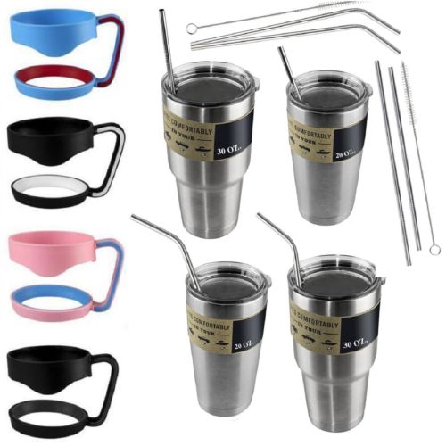 20/30 oz Lid Handle Straws For Yeti for Rambler Tumbler Replacement Cup