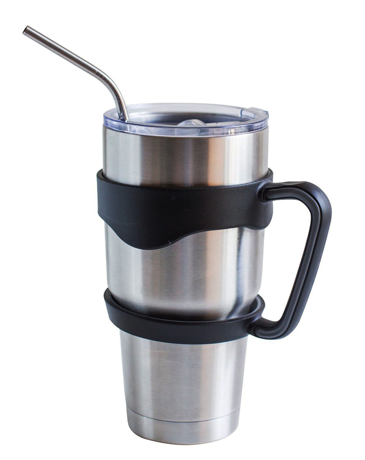 20/30 oz Lid Handle Straws For Yeti for Rambler Tumbler Replacement Cup Holder eBay
