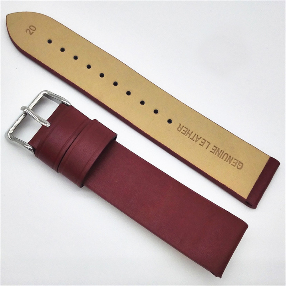 Womens Mens Soft Genuine Leather Watch Band Strap Wristwatch Bands 18mm ...
