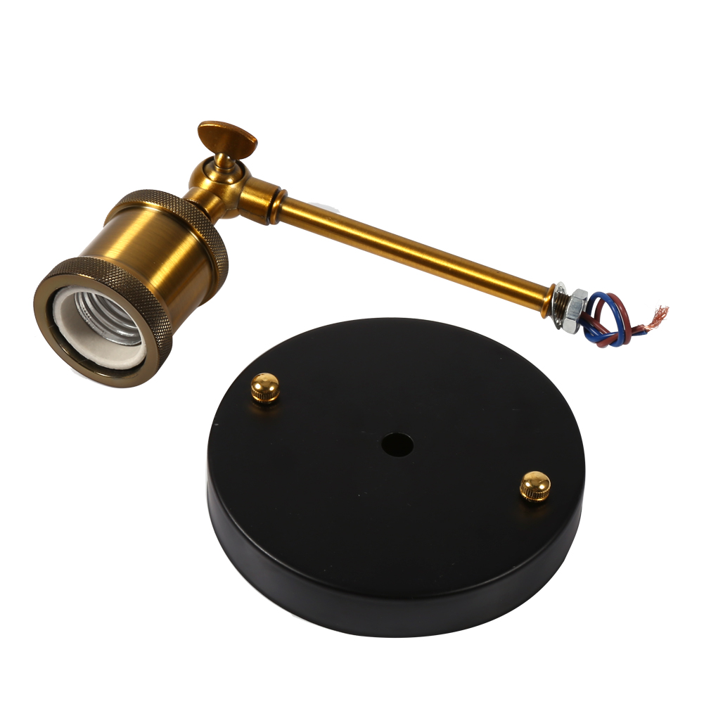 85-265V Vintage Loft Metal E27 Base Lamp Holder Wall Light Lighting Decor hg eBay