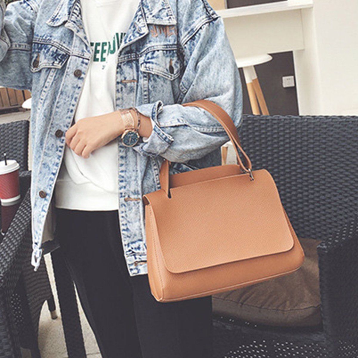 Womens Designer Handbag Leather Shoulder Messenger Satchel Tote Purse