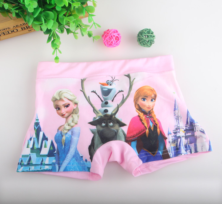 5PCS Kids Girls Briefs Panty Cotton Frozen Princess Elsa Anna Underwear
