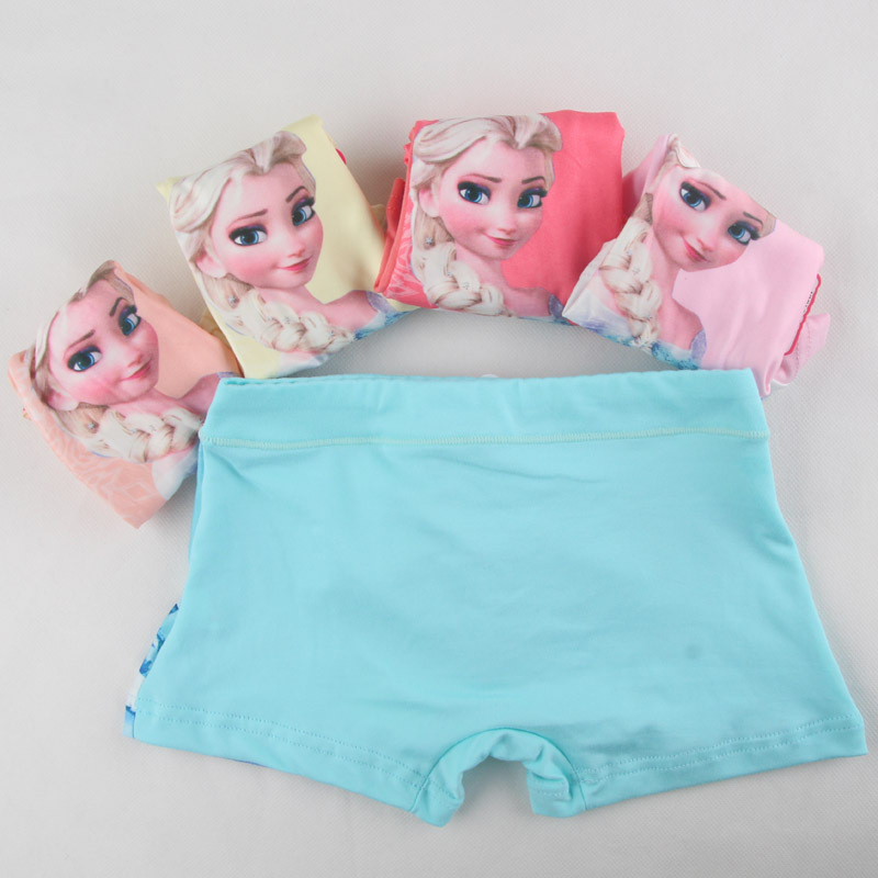 5PCS Kids Girls Boxers Briefs Frozen Elsa Anna Princess Cotton