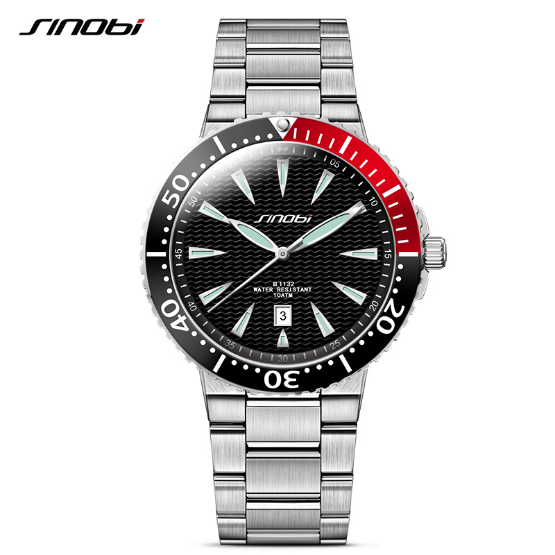 007 James Bond Mens Diver Wrist Watch Sport Stainless Steel Quartz