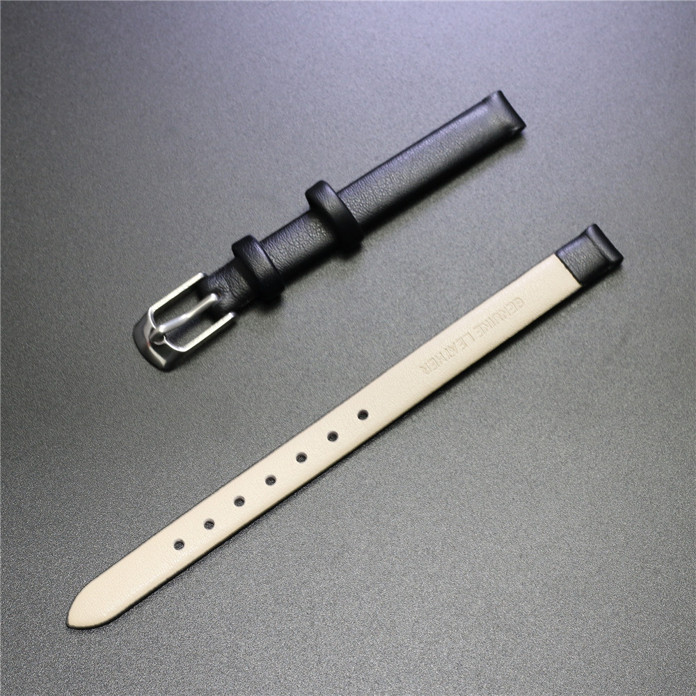 Womens Mens 8mm Genuine Leather Watch Band Soft Plain Wristwatch Bands Strap eBay